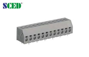 Wholesale Right Angle / Vertical Pcb Spring Terminal Block Pitch 5.00mm 300V 10A from china suppliers