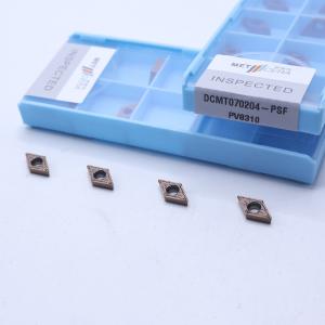 China Indexable Carbide Turning Insert ,PVD Coated Internal Turning Insert, Finishing Insert DCMT070204, Bronze Color on sale