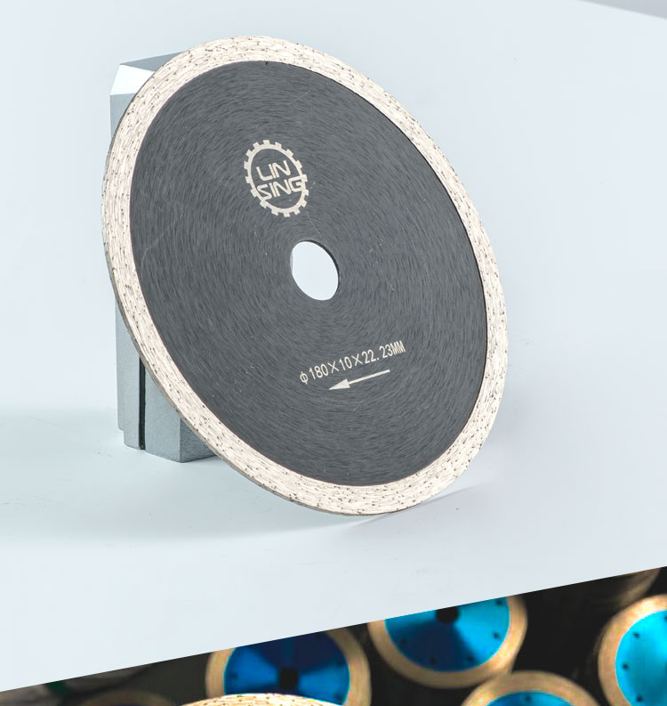 Sharp Cutting 14'' Marble Porcelain Continuous Rim Saw Blade For Stone Tiles Ceramics