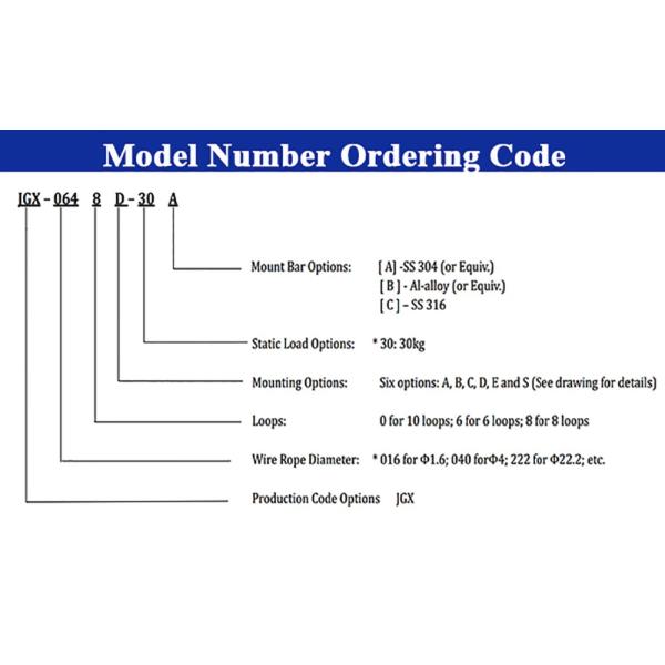 Anti Vibration Wire Rope Mounts Equipment Ship Construction Vibration Shock Absorber