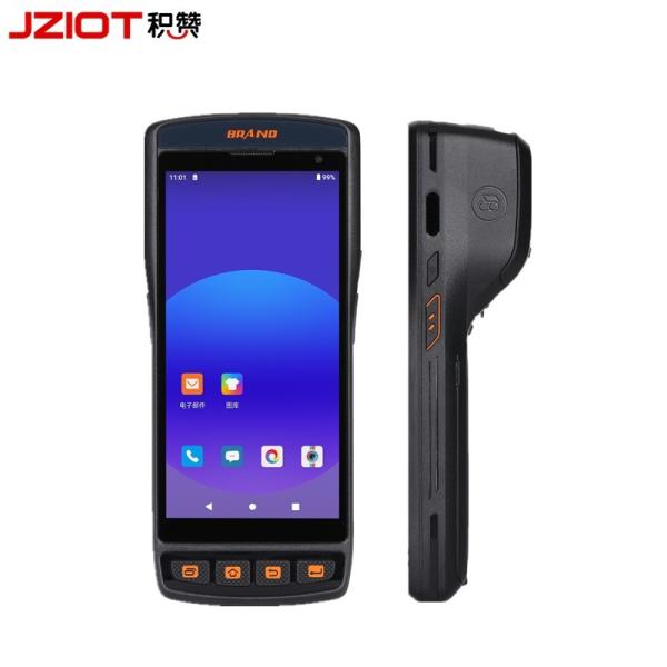 Quality Android 11 PDA Android Industrial Handheld Terminal Rugged Pda Built-In Printer Barcode Scanner for sale