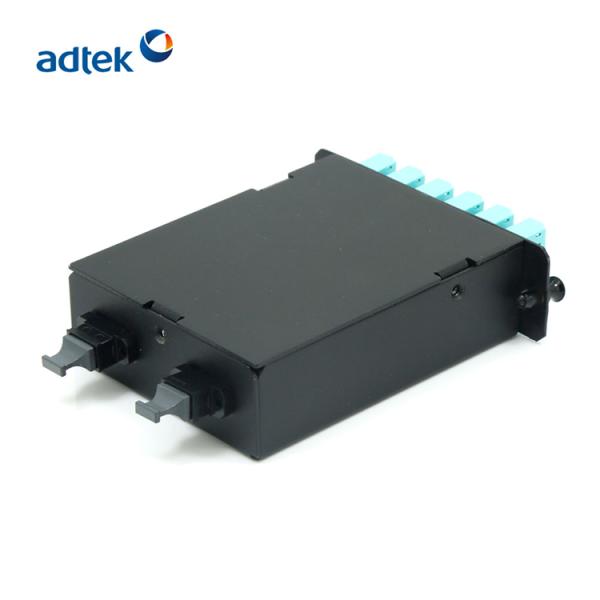 OM3 Fiber Optic Cassette Module , HD 12 Ports 24 Fiber Patch Panel Cassette