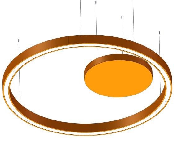 Quality Recessed Round Linear Pendant Light Customized Round Linear Light for sale
