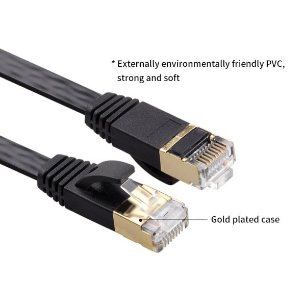 CAT7 SSTP Jumper Cable 7 Pairs With Gold Plated RJ45 Connector Easy Use