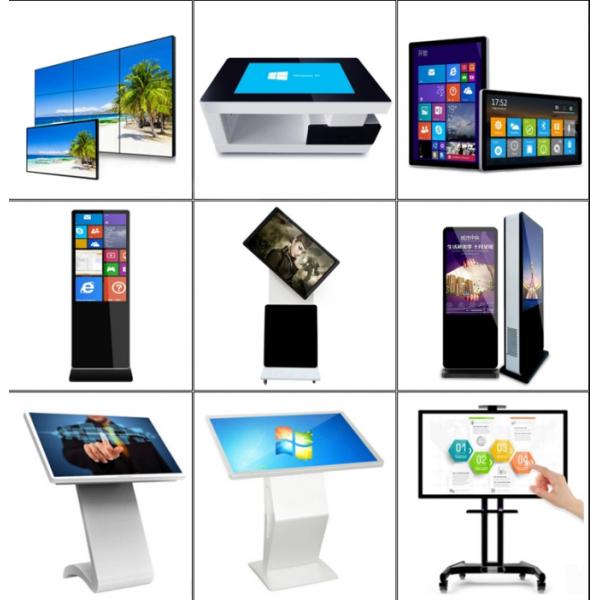 43" 49" Double Sided LCD Display , Hanging LCD Window Display Super Flat Enclosure