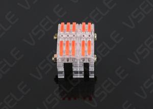 China 10mm Screwless Din Rail Terminal Blocks Industrial Connectors on sale