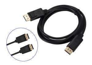 Display Port Molded Male To Male 1.8M DP To DP Cable