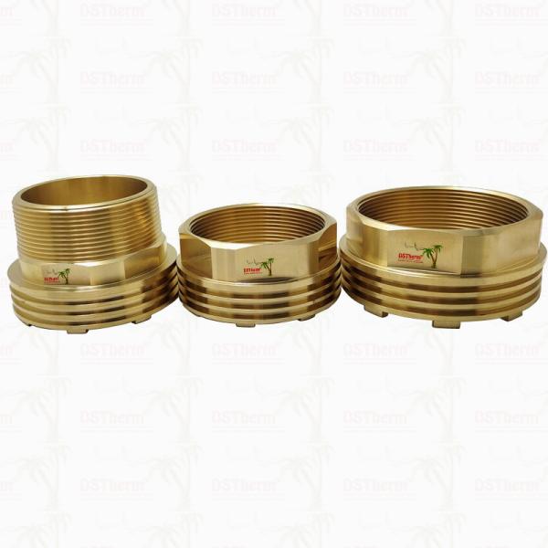 Brass Female & Male Threaded Inserts CW617N for Valves Higher Thermal Conductivity Corrosion Resistance