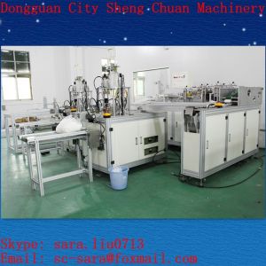 Full Automatic mask making machine include one mask machine and two ear loop