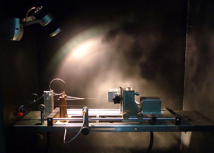 IEC 60335-2-10 Glow Wire Flammability Test Chamber Fire Risk Assessment Equipment Button Operation