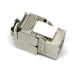 Rj45 180 Degree Shielded Stp Ftp Zinc Alloy Keystone Jack Module Tool Free