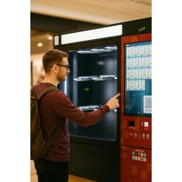 Automated Clothes Vending Machine with Customizable Hanging Slots Multiple