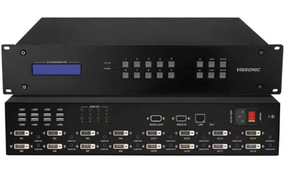 Quality 8X8 Seamless Hdmi Scaler Switcher Video Wall Processor 3.5mm Audio Insert / Extract for sale