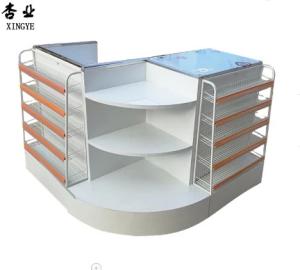 Stainless Steel Checkout Counter Supermarket Checkout Counter With The Corner