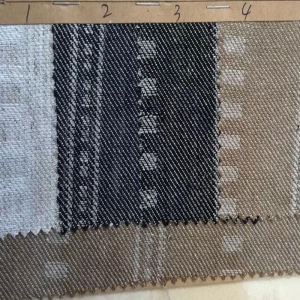 Stonewashed Stripe Linen Fabric 100gsm