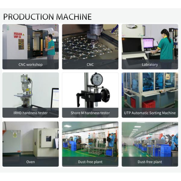 ECO VAMAC High Temp O Rings 20Sh Black Rubber Ring Seal Custom Color