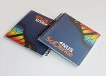 Spiral notebook with dividers, spiral notebook with custom printing,spiral