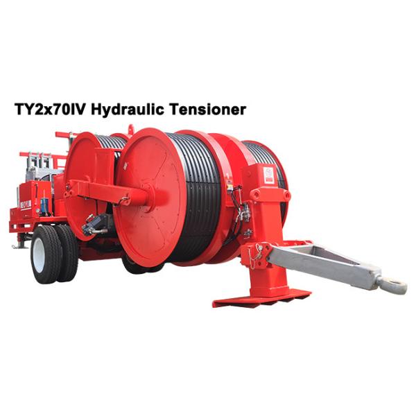 Hydraulic Tensioner Cable Stringing Equipment Max Intermittent Tension 2×70kN