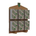 Custom Wood Point Of Purchase Retail Display Counter Top With Hooks