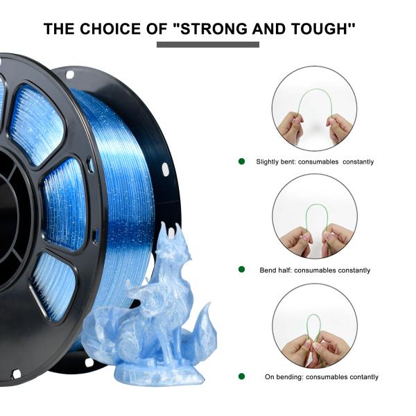 3d Printing Filament Flash Point Sky Blue Color PETG Filament 3D Printer Filament 1.75mm 1kg