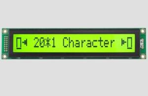 Wholesale 20*1 Monochrome Character Dot Matrix LCD Display Module Yellow Green Backlight LCX201A from china suppliers