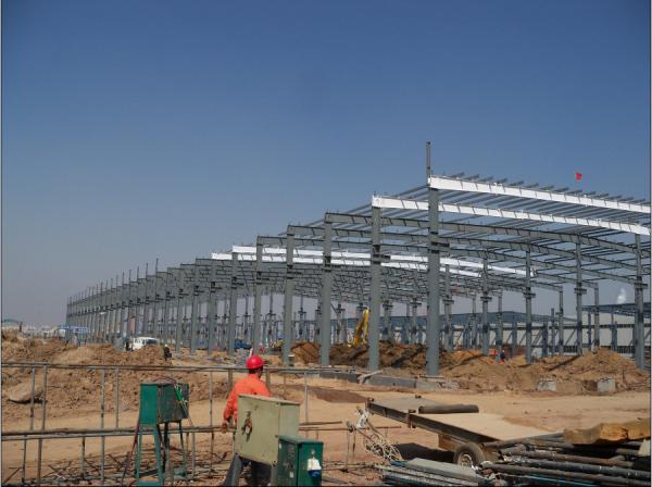 Quality Prefabricated Steel Frame Structure Construction Commodity Storage Warehouse for sale