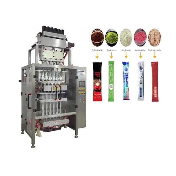 Powders Multi-Line Packing Machinery With Screw Metering And Material Type