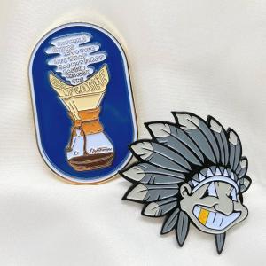 China custom enamel pin badges pines football metal lapel badge pin enamel badge on sale