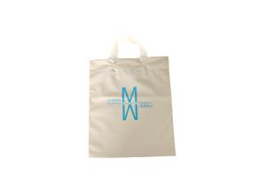 Wholesale Custom Loop Plastic Handle Bags HDPE Environmental Friendly Handbag from china suppliers