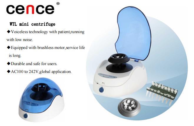 Cence WTL-10K Micro Centrifuge 10000r/min 8x0.2ml PCR Tubes