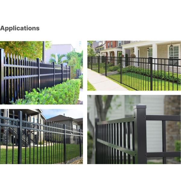 High Security Galvanized Metal Palisade Tubular Fence For Easy Assembly And Sustainable
