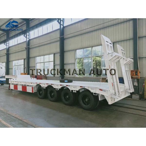 Customizec 70 Tons Low Bed Container Trailer Used For Transport Excavator