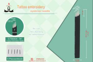 China Stainless Steel Permanent Makeup Microblading Tattoo Needls Sterilized With Gamma Rays on sale