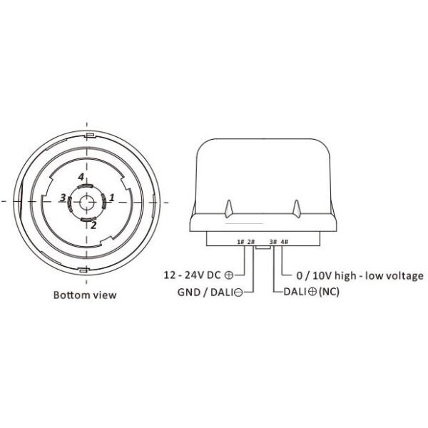 Waterproof IP65 Twist Lock Daylight Sensor Zhaga Book 18 10mA