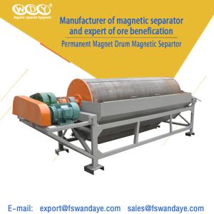 China Overband Permanent Drum Magnetic Separator For Grinding Machine 415V 3.5KW on sale