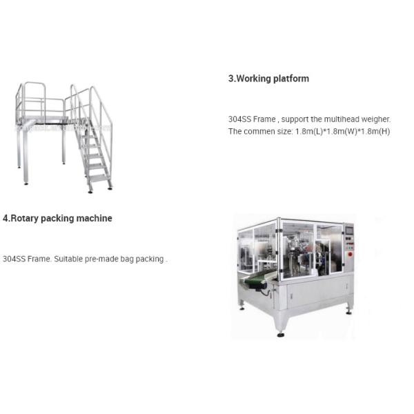 Fully Automatic Stand Up Pouch Packing Machine For Cashew Nut Candy Dried Fruit