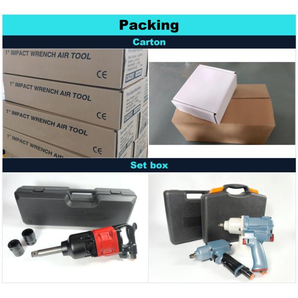 1 Inch Square Drive Twin Hammer Air Impact Wrench For M45 Bolt Capacity