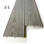 Recycled WPC Wood Cladding Composite Slatted Cladding Board Various Colors