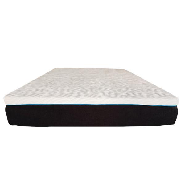 Quality 8" Memory Foam 2 Layer Gel Mattress Topper With Removable Cover for sale