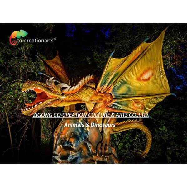 220v Customize Robotic Real Looking Dragon Realistic Movement 1 Year