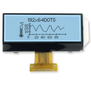 China COG 192x64 Monochrome Graphic LCD Display FSTN Positive UC1609C 3.3V SPI Interface on sale