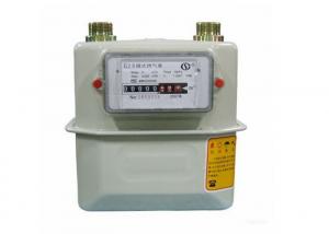 China High Accuracy Smart Gas Meter , Easy Handle IC Card Prepaid House Gas Meter on sale