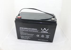 China Deep cycle 6FM100 12v 100ah Sealed Lead Acid Battery For UPS / Lawn Lamp on sale