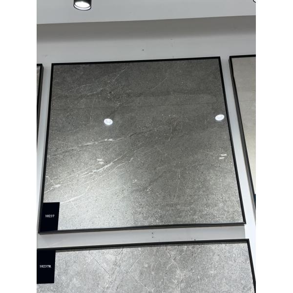 Anti-slip and Acid-Resistant Dark Gray 1000x1000mm Inside Floor Polished Glazed Porcelain Tile For Bedroom and Living Room