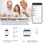 UK WIFI Smart Socket Wireless Remote Control Power Monitor Timer Remote Control