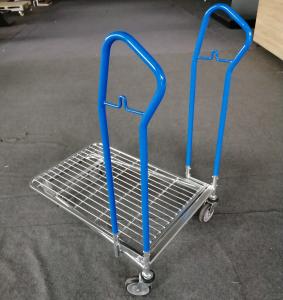 Wholesale Four Wheel Custom Display Racks Platform Hand Trolley With Different Size from china suppliers