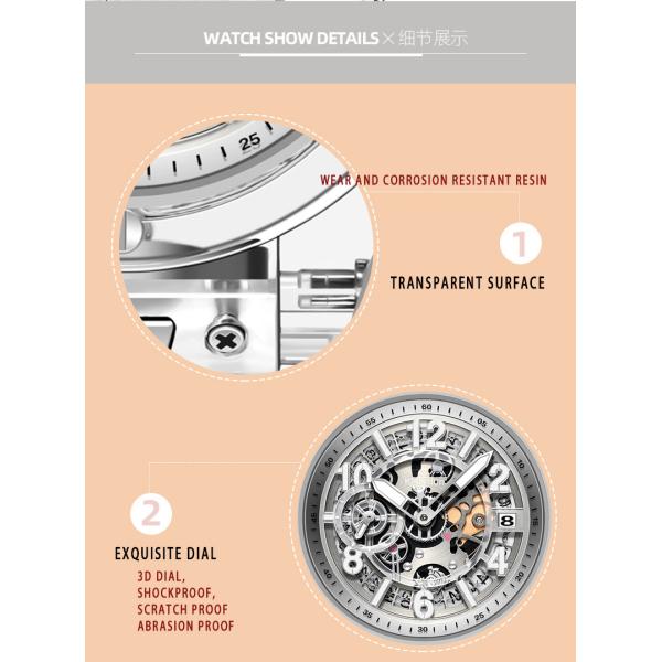 Details of Japanese movement crystal watch 9