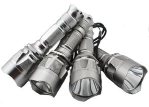 Rechargeable Cree LED Flashlight , Led Diving Torch with Aluminium Alloy Body