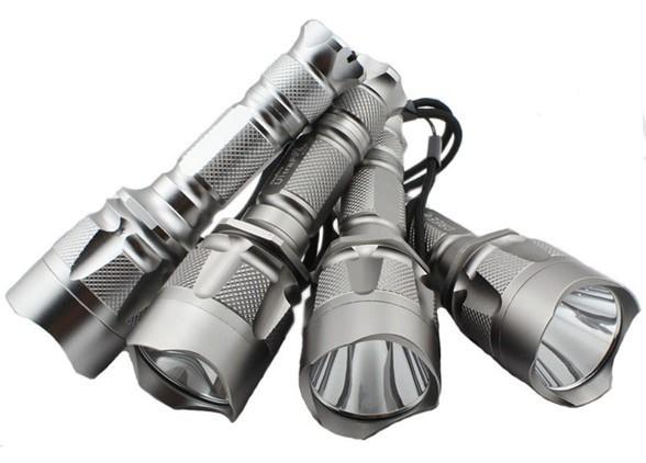 Quality Rechargeable Cree LED Flashlight , Led Diving Torch with Aluminium Alloy Body for sale