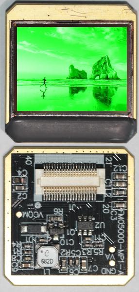 Quality Single Green Display Micro OLED Microdisplay with Square Color Pixel Arrangement and 0.96 Inch Size for sale